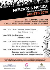 programma agosto - rassegna MERCATO & MUSICA